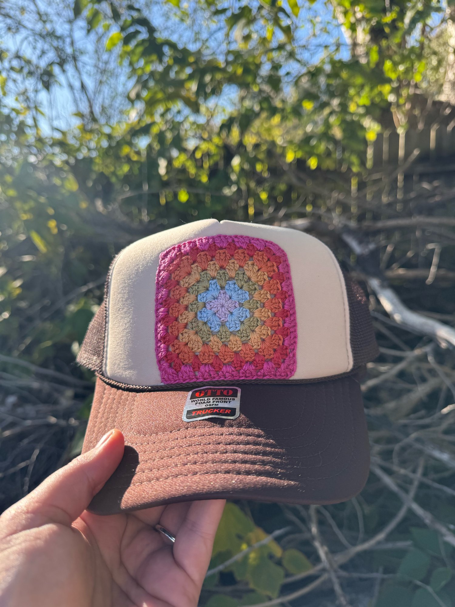 Image of Granny Square Trucker Hat 