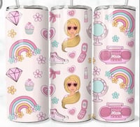 Barbie makeup 20oz tumbler