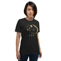 Image 1 of Gold Planetary Celestial Inspired Unisex t-shirt