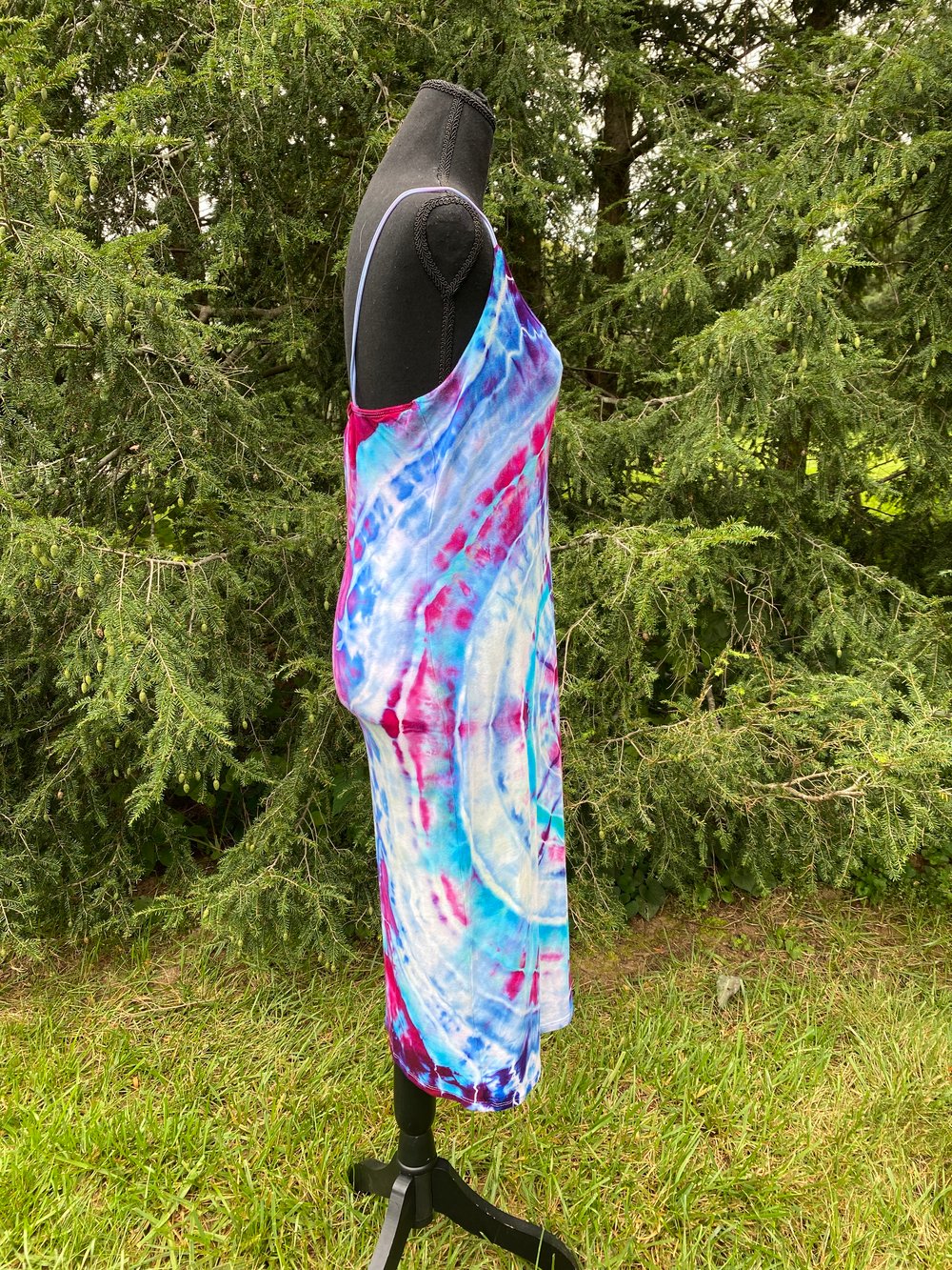 Image of (XL) Cotton Candy Rings Slinky Dress 