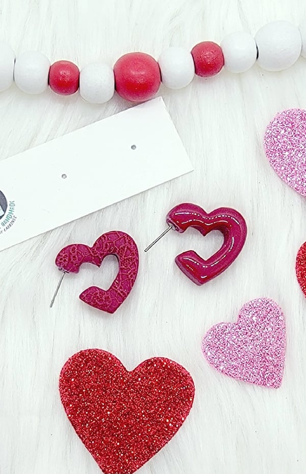 Image of Reversible Lace Chunky Hoops