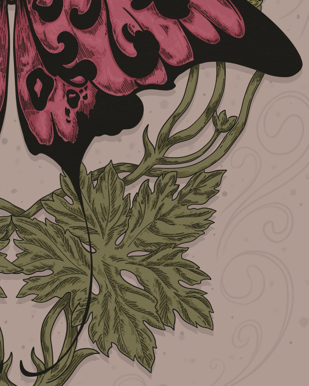 Image of Moth Talisman - Digital Painting