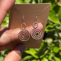 Image 1 of Simple Swirl Copper Earrings 🤎*
