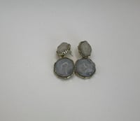 Image 3 of Marble gem earring 