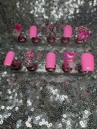 Image 1 of  Pink & sweet press on nails