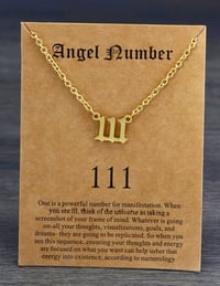 Image 1 of Angel Numbers Necklace 