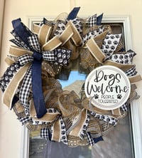 Image 1 of Dog Welcome Wreath