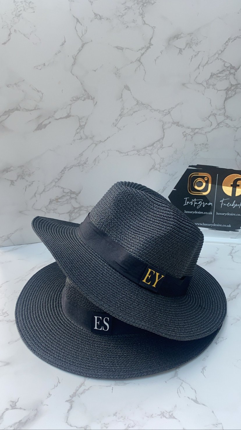 Childrens Personalised Fedora Hats black luxurydesirepersonalised