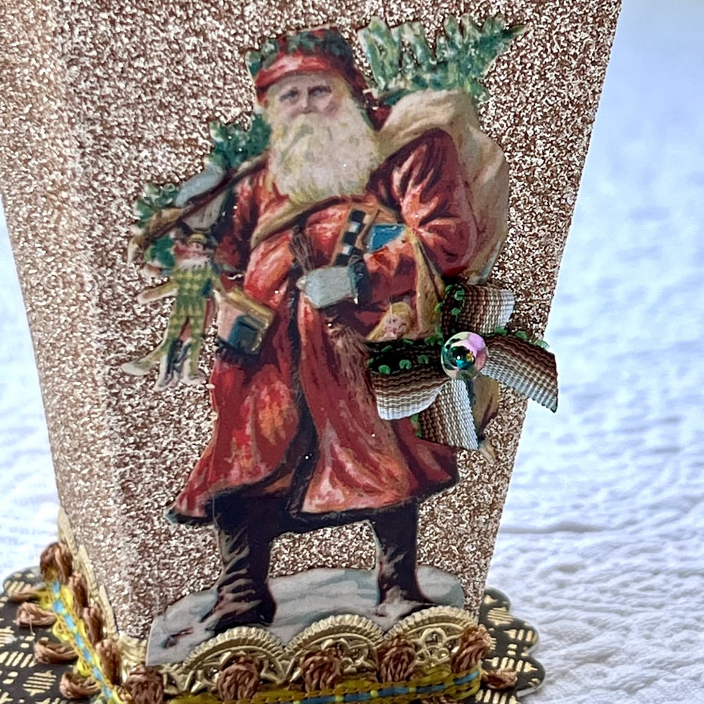 Image of Glitter Santa Basket