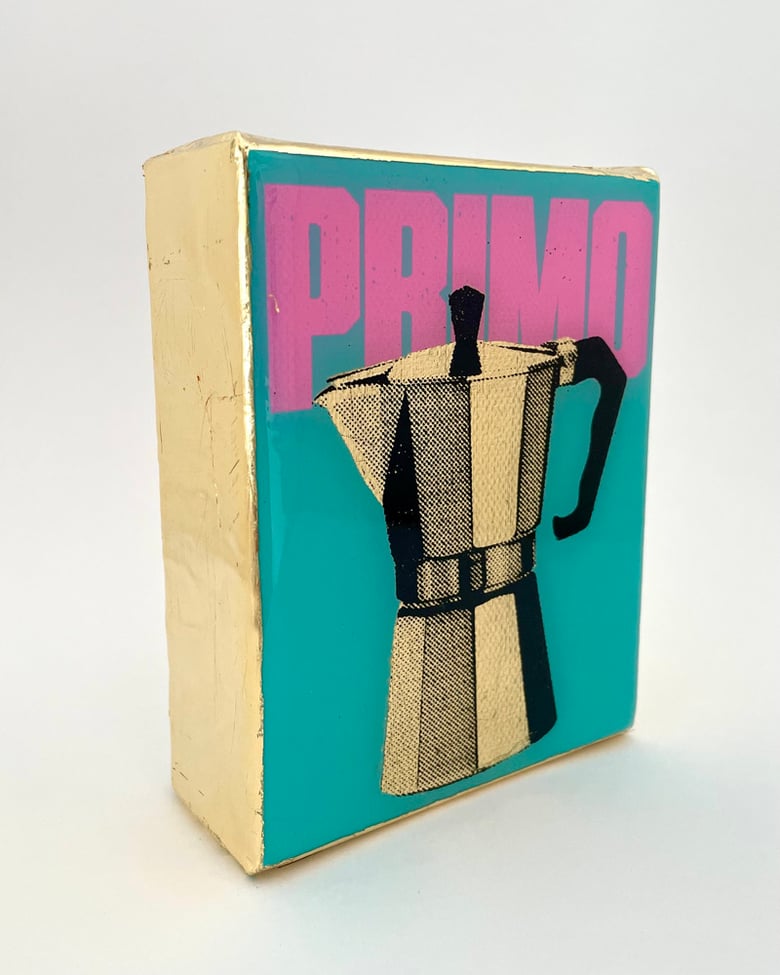 Image of Primo Cafeteria Blue/Pink/Gold leaf 