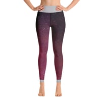 Image 1 of SPACE SILVER YOGA LEGGINGS 