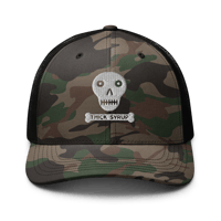 Image 1 of Skull Camouflage trucker hat