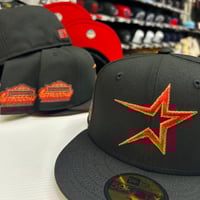 Image 1 of New Era 59Fifty BRED Home Stretch w/ Black Visor 