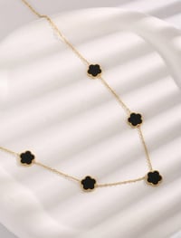 Image 1 of Flower Decor Chain Necklace