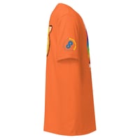 Image 5 of Unisex t-shirt neurodiversity DUCK on back and color brain logo front 