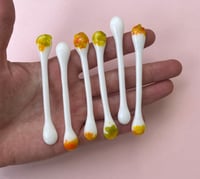 Image 2 of Fused glass fidget sticks set: Q-tips 
