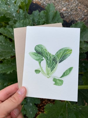 Image of Bok Choy Greeting Card