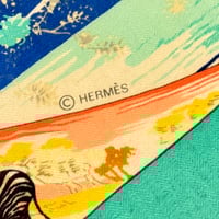 Image 4 of Hermès Cashmere Shawl  "Tropiques" by Laurence Bourthoumieux 140cm