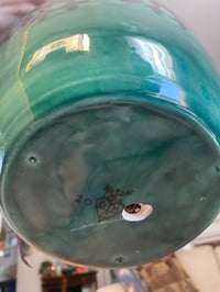 Image 5 of Purple Tradescantia in Blue Green Bird Planter