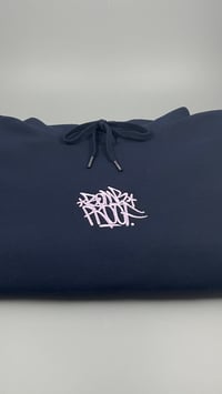 Image 2 of GODS OWN HOODIE - EMBROIDERED - NAVY/LILAC