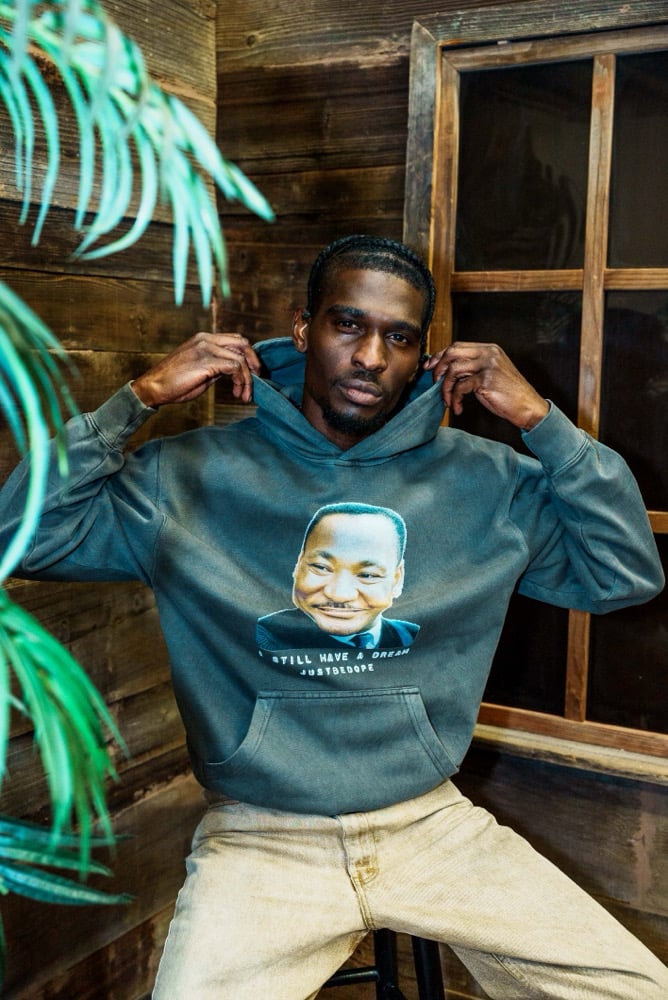 Image of MLK Dream Hoodie Acid Wash