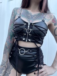 Image 1 of Dalilah Lace Up Top (made to order)