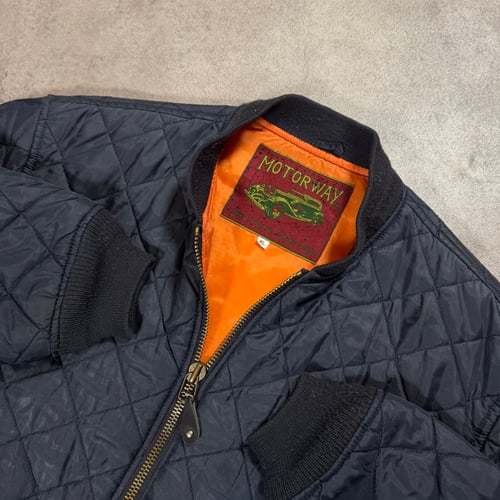 Image of 1990s Quilted Bomber Jacket, Size Large