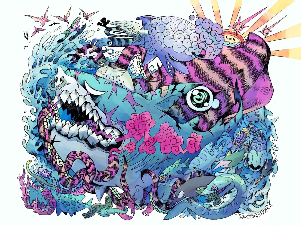 Image of Dawn Of The Megalodon Poster