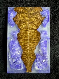 Image 1 of Catalpa Burl Hybrid Knife Scales A