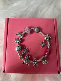 Image 2 of Sterling silver kawaii charm bracelet 