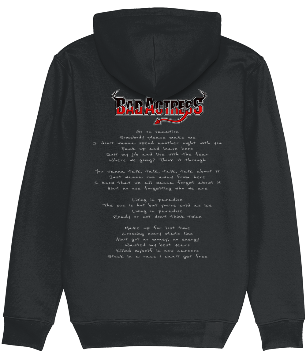 Living in paradise - lyric hoodie