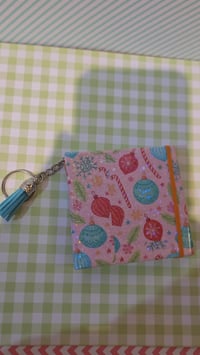 Image 1 of Holiday Sparkle Sticky Note Cover – Glittery Stationery for Planners & Gifts