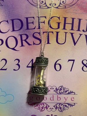 Image of Clear Quartz + Bone Jar Necklace