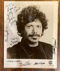 Chick Corea and band signed 8" x 10" promo glossy! 