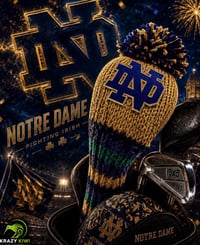 Image 2 of Notre Dame Indiana FIGHTING IRISH custom Golf Club Cover hand knit logo College football f-2a077be4