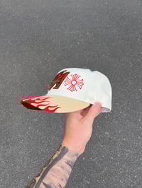 Image 3 of RUSTY BRIM MULTI TONE ANAHEIM ANGELS CUSTOM FITTED CAP