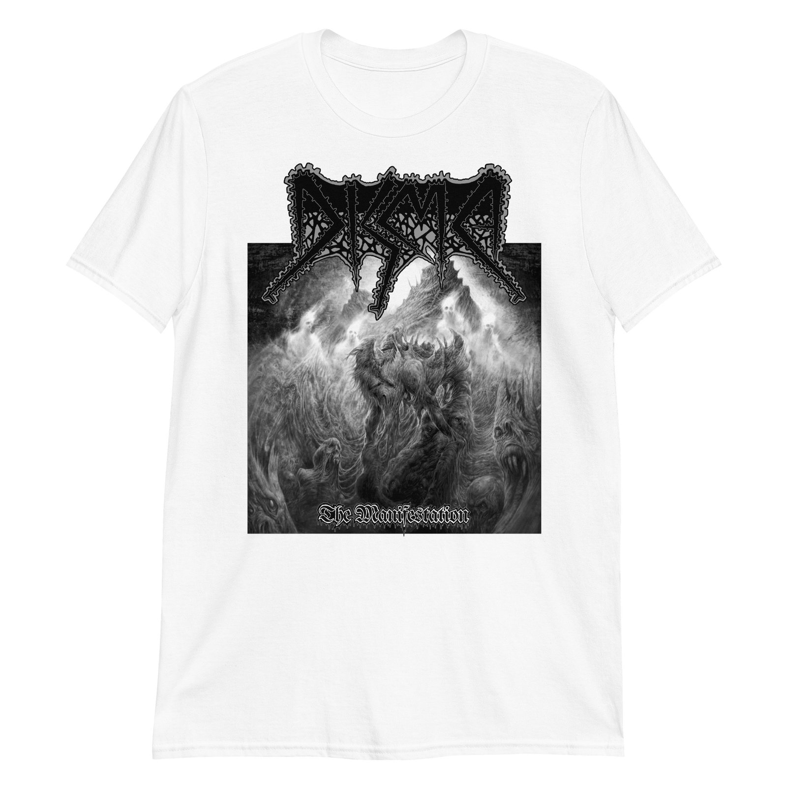 Disma — DISMA - THE MANIFESTATION - GRAY OR WHITE Unisex T-Shirt