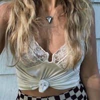 Image 1 of ⋆✶ Triangle Opal Inlay Bolo ✶⋆