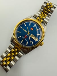 Image 5 of Rado Purple Horse Day Date Blue Dial 2/Tone Automatic Men’s Watch