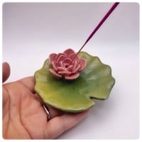 Image 3 of Lily Pad Trinket Dish & Incense Holder