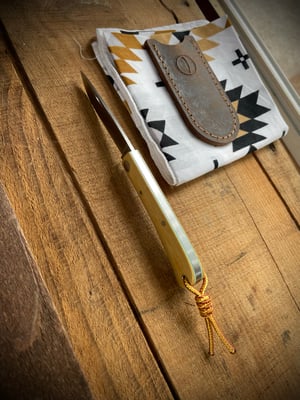 Image of Natural linen micarta folder
