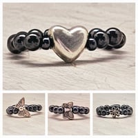 Image 1 of Antique Heart, Butterfly, or Flower Magnetic Ring Collection