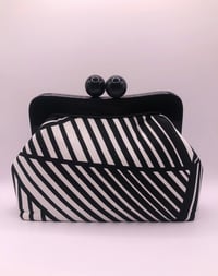 Image 1 of Black and White Geo Clutch