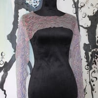 Image 3 of Extra cropped Iridescent Lace Top