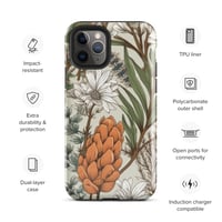 Image 4 of Art Nouveau Inspired Light and Airy Boho Floral Sketch Tough Case for iPhone®