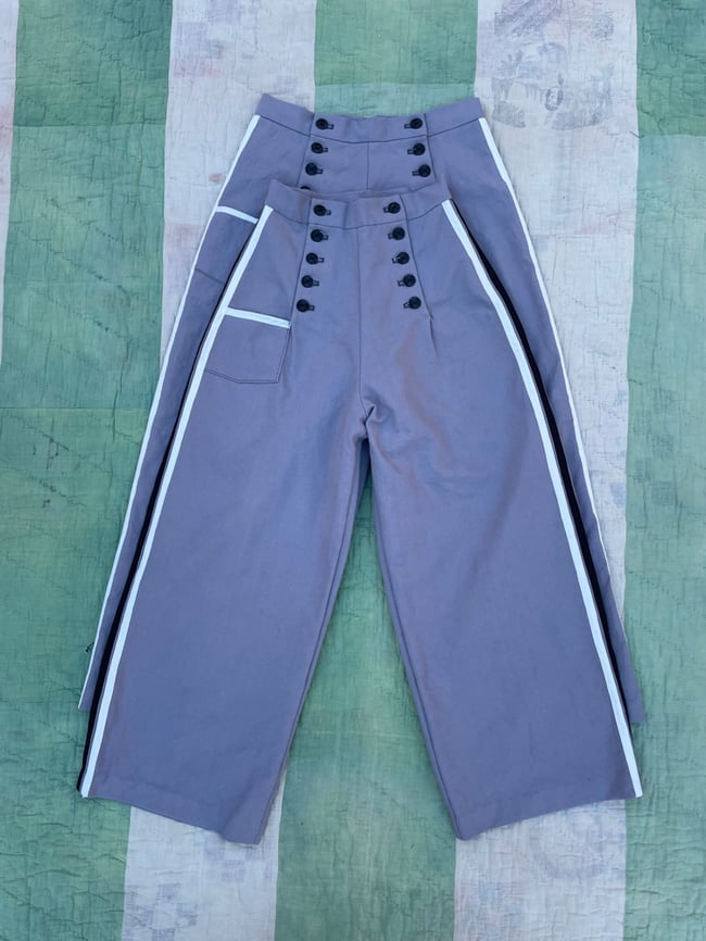 Sailor Trousers in Grey