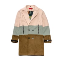 Image 2 of VIE RICHE PARIS REMOVABLE FUR 3 TONE OVERCOAT IN B