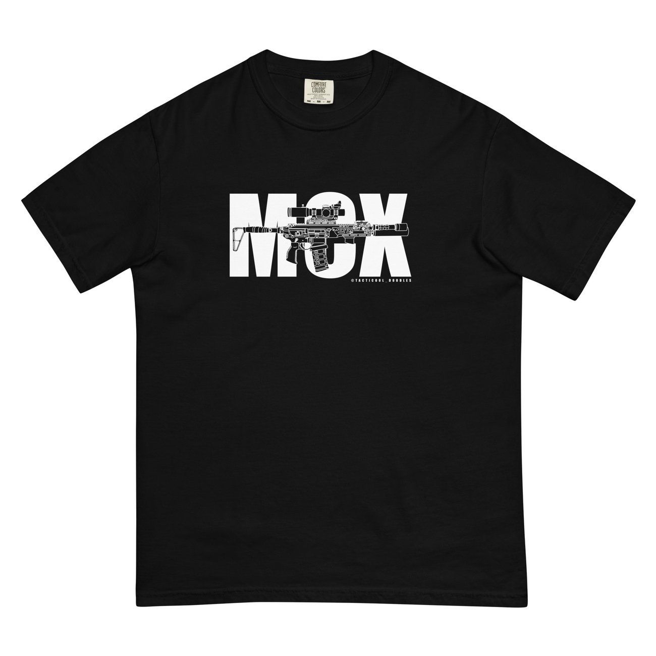 MCX BLACK heavyweight t-shirt | TACTICOOLDOODLES