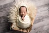 Buttercream Newborn Bonnet & Wrap Photography Prop Set