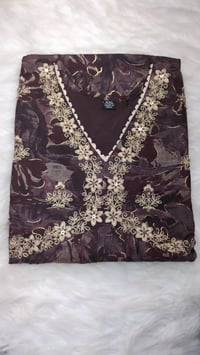 Image 4 of KSV8113-3Pcs Soft Alia Cut Kurtha Set